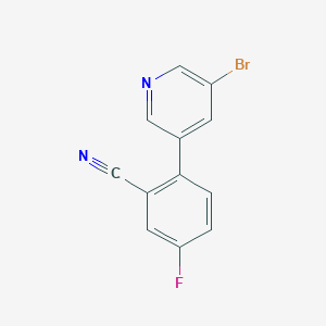 2-(5-Bromopyridin-3-yl)-5-fluorobenzonitrile