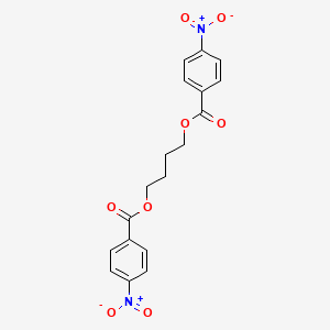 molecular formula C18H16N2O8 B13984957 4-(4-Nitrobenzoyl)oxybutyl 4-nitrobenzoate CAS No. 54900-09-3