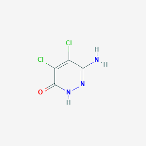 molecular formula C4H3Cl2N3O B13984965 3-amino-4,5-dichloro-1H-pyridazin-6-one 