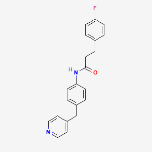 3-(4-Fluorophenyl)-N-(4-(pyridin-4-ylmethyl)phenyl)propanamide