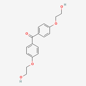 molecular formula C17H18O5 B13985011 Bis[4-(2-hydroxyethoxy)phenyl]methanone CAS No. 47225-92-3