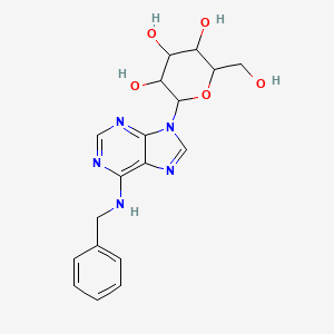 2-[6-(Benzylamino)purin-9-yl]-6-(hydroxymethyl)oxane-3,4,5-triol