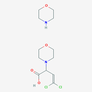 4,4-Dichloro-2-morpholin-4-ylbut-3-enoic acid;morpholine