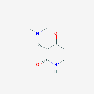 molecular formula C8H12N2O2 B13985081 3-[(Dimethylamino)methylene]piperidine-2,4-dione 