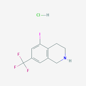 B1398512 5-Iodo-7-(trifluoromethyl)-1,2,3,4-tetrahydroisoquinoline hydrochloride CAS No. 1187830-65-4