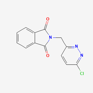 molecular formula C13H8ClN3O2 B1398523 2-((6-氯吡啶并嘧啶-3-基)甲基)异吲哚啉-1,3-二酮 CAS No. 948996-03-0