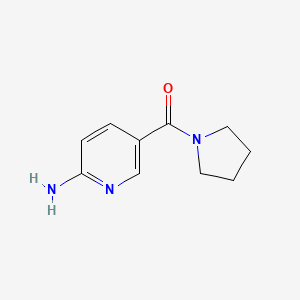 B1398529 (6-Aminopyridin-3-yl)(pyrrolidin-1-yl)methanone CAS No. 218631-50-6