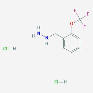 molecular formula C8H11Cl2F3N2O B1398531 二三氟甲氧基苄肼二盐酸盐 CAS No. 887595-82-6