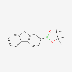 molecular formula C19H21BO2 B1398533 2-(9H-芴-2-基)-4,4,5,5-四甲基-1,3,2-二氧杂硼环丁烷 CAS No. 922706-40-9