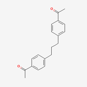 1-[4-[3-(4-Acetylphenyl)propyl]phenyl]ethanone