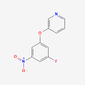 molecular formula C11H7FN2O3 B1398558 3-(3-氟-5-硝基苯氧基)吡啶 CAS No. 803700-29-0