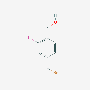 (4-(Bromomethyl)-2-fluorophenyl)methanol