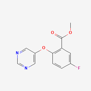 Methyl 5-fluoro-2-(pyrimidin-5-yloxy)benzoate