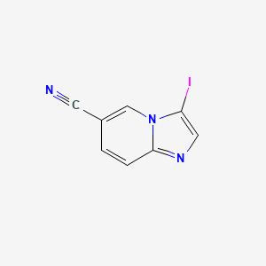 molecular formula C8H4IN3 B1398559 3-碘咪唑并[1,2-a]吡啶-6-腈 CAS No. 885276-13-1