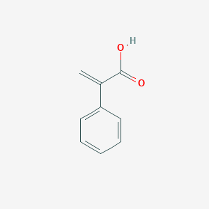 molecular formula C9H8O2 B139856 2-Phenylacrylic acid CAS No. 492-38-6