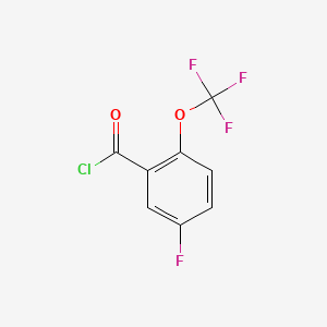 molecular formula C8H3ClF4O2 B1398563 5-氟-2-(三氟甲氧基)苯甲酰氯 CAS No. 1092460-84-8
