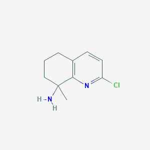 2-Chloro-5,6,7,8-tetrahydro-8-methyl-8-quinolinamine