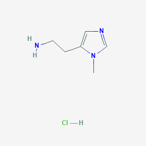 molecular formula C6H12ClN3 B13985748 2-(1-Methyl-1H-imidazol-5-yl)ethanamine hydrochloride 