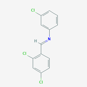 (E)-N-(3-Chlorophenyl)-1-(2,4-dichlorophenyl)methanimine