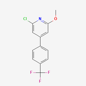 2-Chloro-6-methoxy-4-(4-(trifluoromethyl)phenyl)pyridine