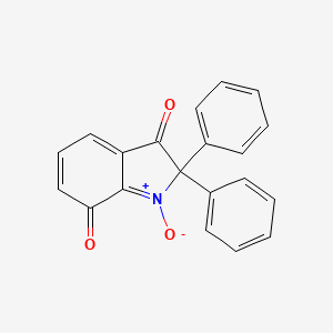 1-Oxo-2,2-diphenyl-2H-1lambda~5~-indole-3,7-dione