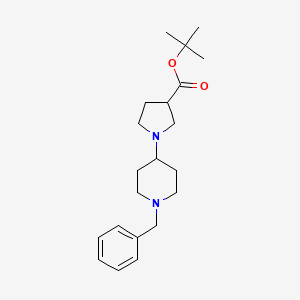 B1398586 Tert-butyl 1-(1-benzylpiperidin-4-YL)pyrrolidine-3-carboxylate CAS No. 1053656-24-8