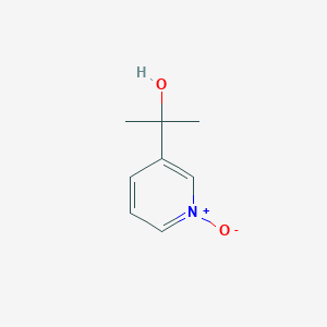 molecular formula C8H11NO2 B13985899 2-(1-Oxidopyridin-1-ium-3-yl)propan-2-ol CAS No. 55267-73-7