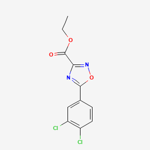 B1398590 Ethyl 5-(3,4-dichlorophenyl)-[1,2,4]oxadiazole-3-carboxylate CAS No. 163719-79-7