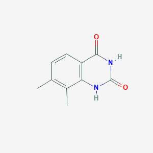 molecular formula C10H10N2O2 B13985920 7,8-Dimethylquinazoline-2,4(1H,3H)-dione CAS No. 62484-19-9