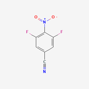 molecular formula C7H2F2N2O2 B1398595 3,5-ジフルオロ-4-ニトロベンゾニトリル CAS No. 1123172-88-2