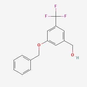 molecular formula C15H13F3O2 B13985952 (3-Benzyloxy-5-trifluoromethyl-phenyl)-methanol 