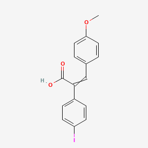 B1398599 (2Z)-2-(4-Iodophenyl)-3-(4-methoxyphenyl)-acrylic acid CAS No. 3353-25-1