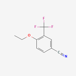 molecular formula C10H8F3NO B1398605 4-乙氧基-3-(三氟甲基)苯甲腈 CAS No. 1206593-22-7
