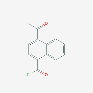 molecular formula C13H9ClO2 B13986077 4-Acetyl-1-naphthalenecarbonyl chloride CAS No. 1125812-51-2