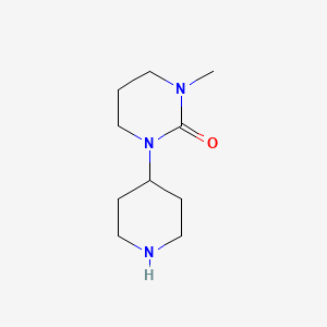 molecular formula C10H19N3O B13986092 1-Methyl-3-(piperidin-4-yl)tetrahydropyrimidin-2(1h)-one 