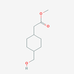 molecular formula C10H18O3 B13986156 Methyl 4-(hydroxymethyl)cyclohexaneacetate 