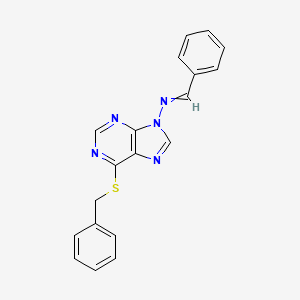 N-(6-benzylsulfanylpurin-9-yl)-1-phenylmethanimine