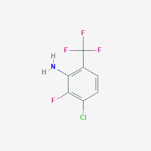 B1398621 3-Chloro-2-fluoro-6-(trifluoromethyl)aniline CAS No. 1092461-38-5