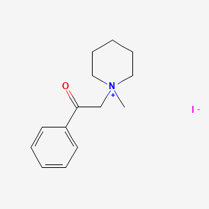 1-Methyl-1-(2-oxo-2-phenylethyl)piperidin-1-ium iodide