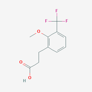 molecular formula C11H11F3O3 B1398623 3-[2-甲氧基-3-(三氟甲基)苯基]丙酸 CAS No. 1092460-73-5