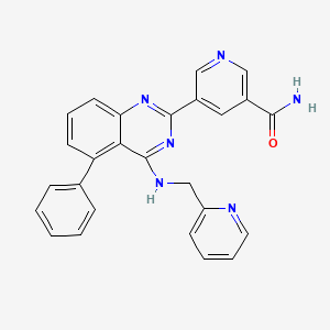 5-[5-Phenyl-4-(pyridin-2-ylmethylamino)quinazolin-2-yl]pyridine-3-carboxamide