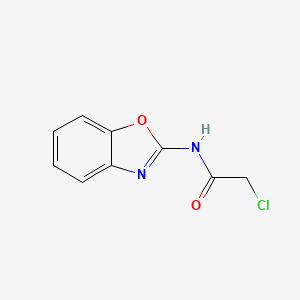 molecular formula C9H7ClN2O2 B13986273 N-(1,3-benzoxazol-2-yl)-2-chloroacetamide CAS No. 86092-60-6