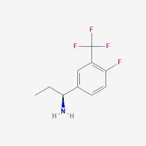 (S)-1-[4-fluoro-3-(trifluoromethyl)phenyl]propylamine