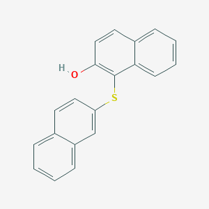 molecular formula C20H14OS B13986390 1-Naphthalen-2-ylsulfanylnaphthalen-2-ol CAS No. 5432-97-3