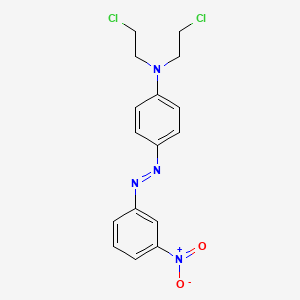 N,N-bis(2-chloroethyl)-4-[(3-nitrophenyl)diazenyl]aniline