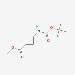 molecular formula C11H19NO4 B1398643 顺式-3-(叔丁氧羰基氨基)环丁烷甲酸甲酯 CAS No. 1101173-77-6