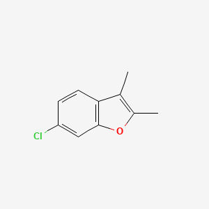 molecular formula C10H9ClO B13986434 Benzofuran, 6-chloro-2,3-dimethyl- CAS No. 27044-66-2