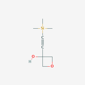 3-((Trimethylsilyl)ethynyl)oxetan-3-ol