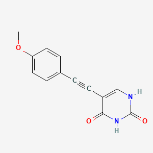 5-[(4-Methoxyphenyl)ethynyl]pyrimidine-2,4(1H,3H)-dione