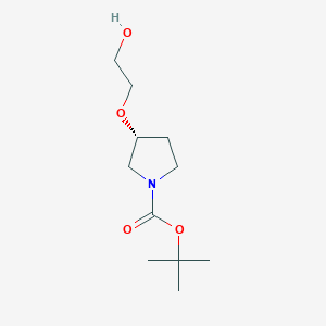 molecular formula C11H21NO4 B13986454 Tert-butyl (3R)-3-(2-hydroxyethoxy)pyrrolidine-1-carboxylate 